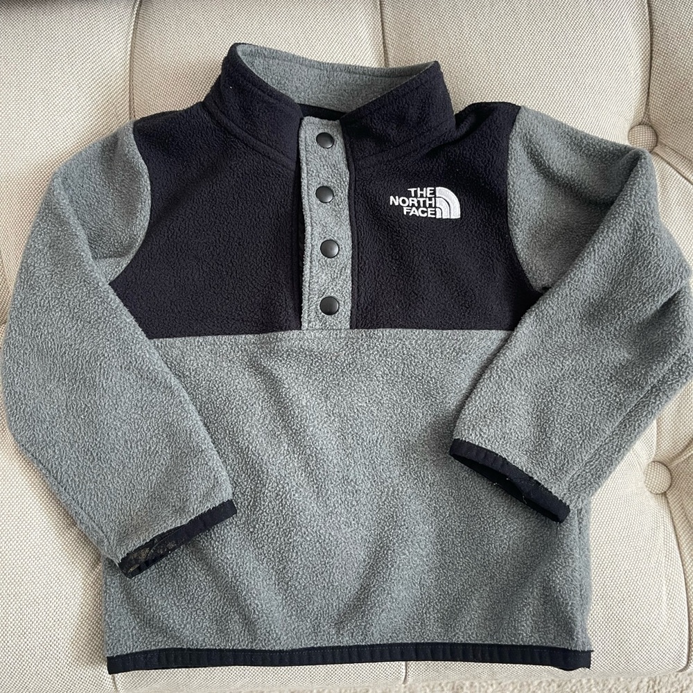 The North Face Kids Gray Fleece Pullover